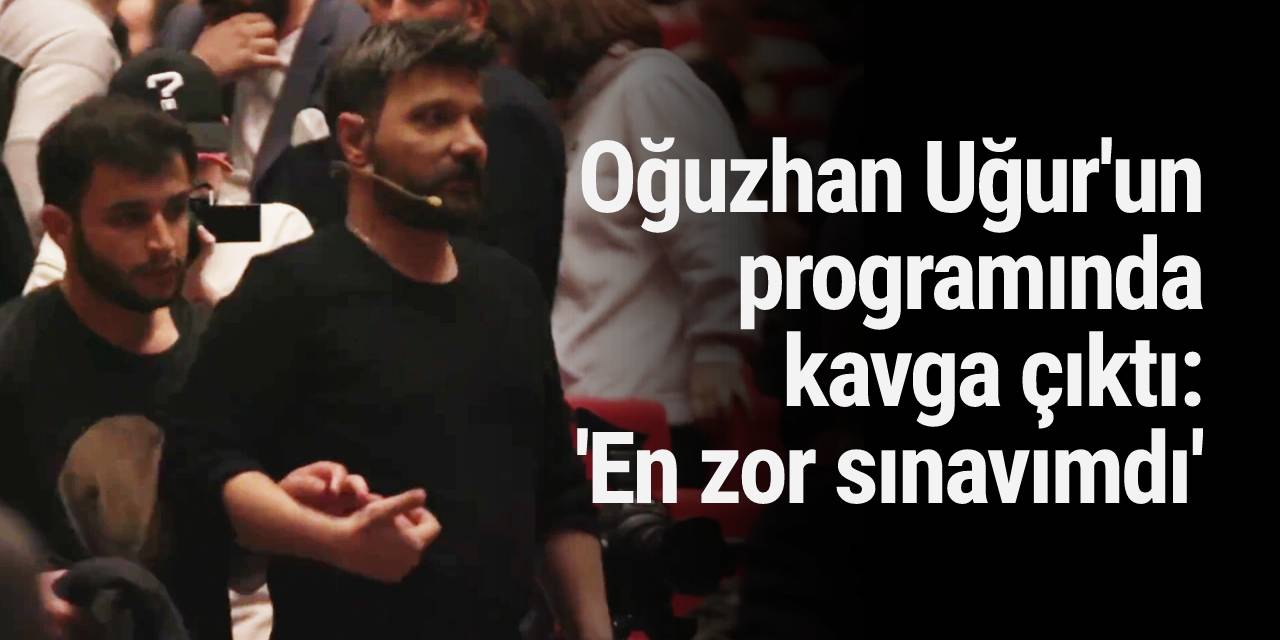 Oğuzhan Uğur, yayındaki kavganın görüntülerini paylaştı: 'En zor sınavımdı'