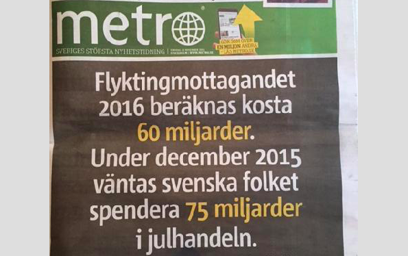 Mültecilere 60 milyar, Noel alışverişine 75 milyar kron ayırılıyor