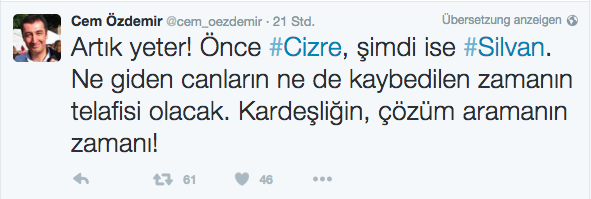 Cem Özdemir: AB, Türkiye'deki sansüre 'dur' demeli