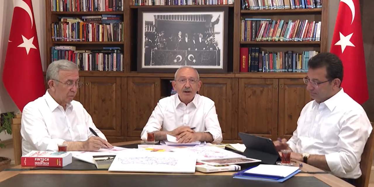 Kılıçdaroğlu, İmamoğlu ve Yavaş ile kameranın karşısına geçti: Yiğitlerim