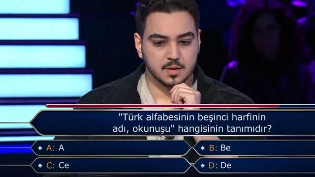 Yorumsuz: Türk alfabesinin beşinci harfinin adı?...