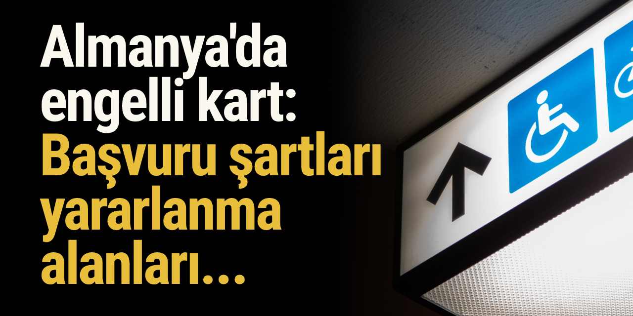 Almanya'da engelli kart yararlanma alanları