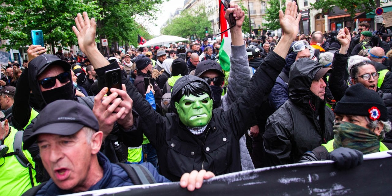 Fransa'da olaylı 1 Mayıs gösterileri