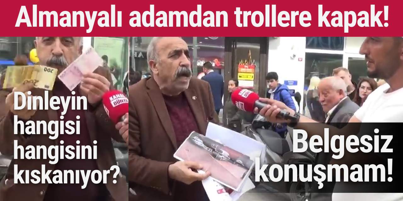 Almanya'da yaşayan adam konuşması ile Almanyalı trollere diz çöktürdü