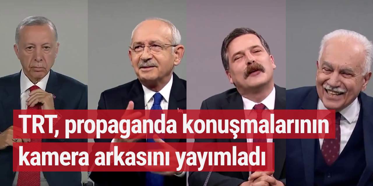 TRT, propaganda konuşmalarının kamera arkasını yayımladı