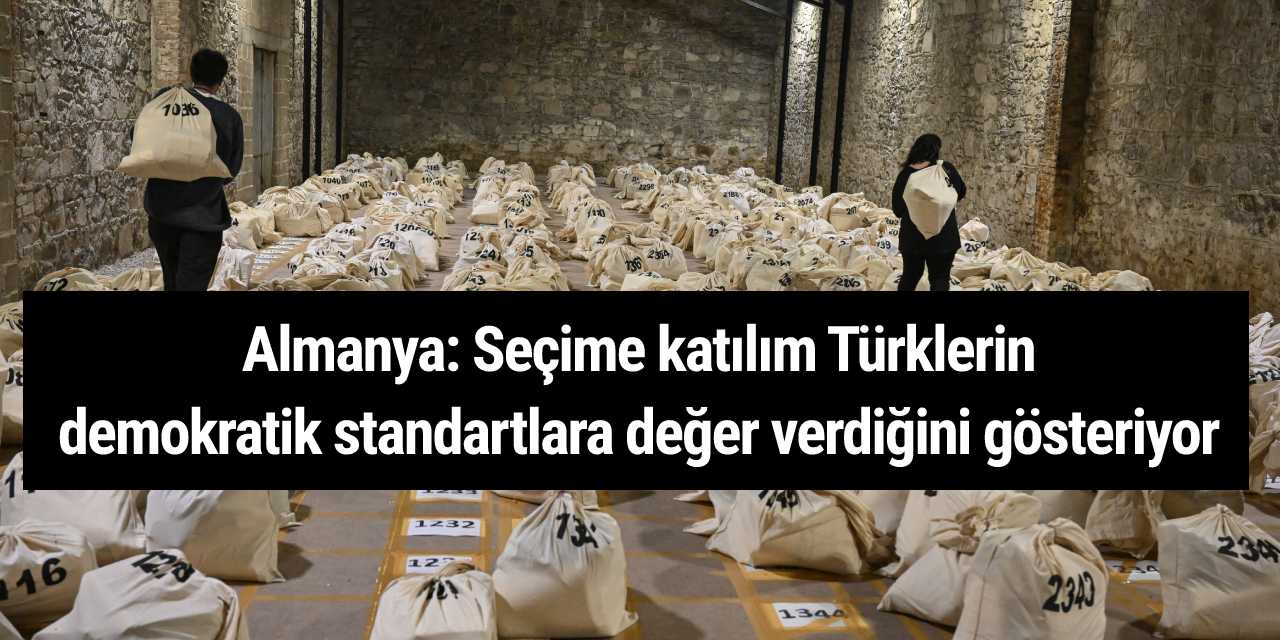 Almanya Dışişleri Bakanlığı Sözcüsü: Seçime katılım Türklerin demokratik standartlara değer verdiğini gösteriyor
