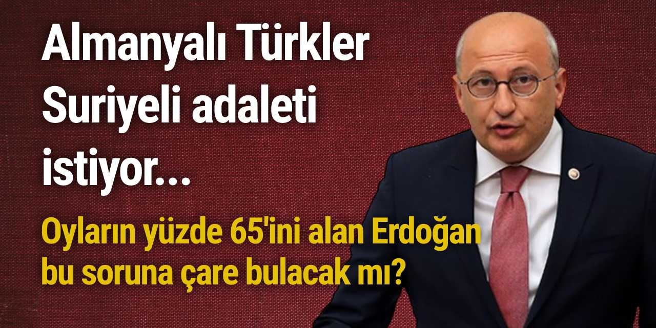 Almanyalı Türkler Suriyeli adaleti istiyor