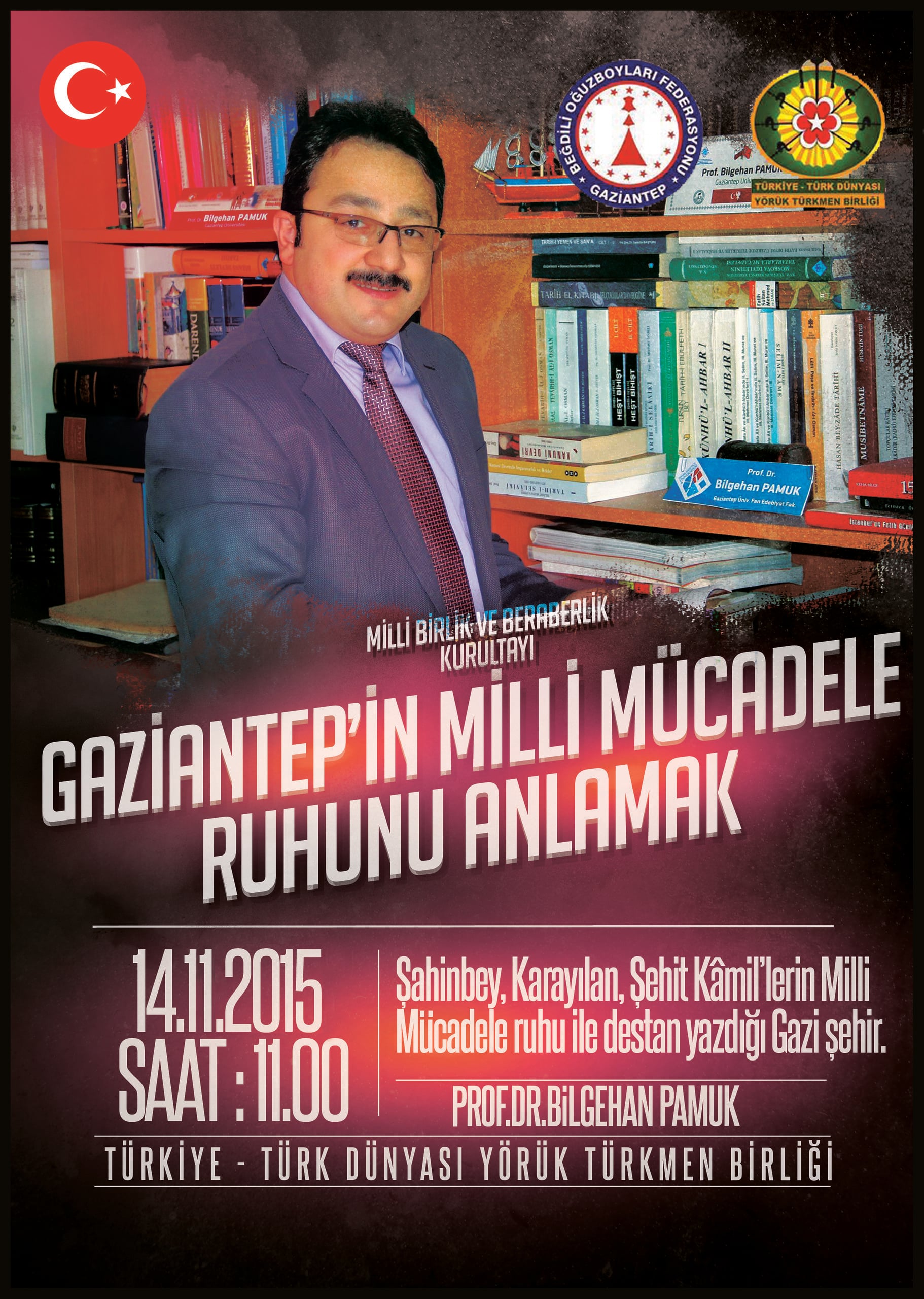 Prof. Pamuk, Milli Birlik ve Berberlik Kurultayı'nda konuştu