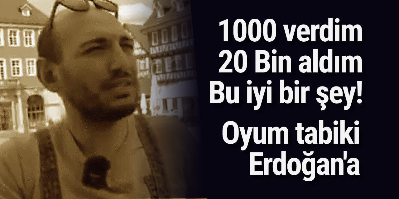 Oyunu Erdoğan'a veren Almanyalı adam nedenini açıkladı: "Bin Euro'yu bozdurdum para çantama sığmadı, bu kötü bir şey değil"