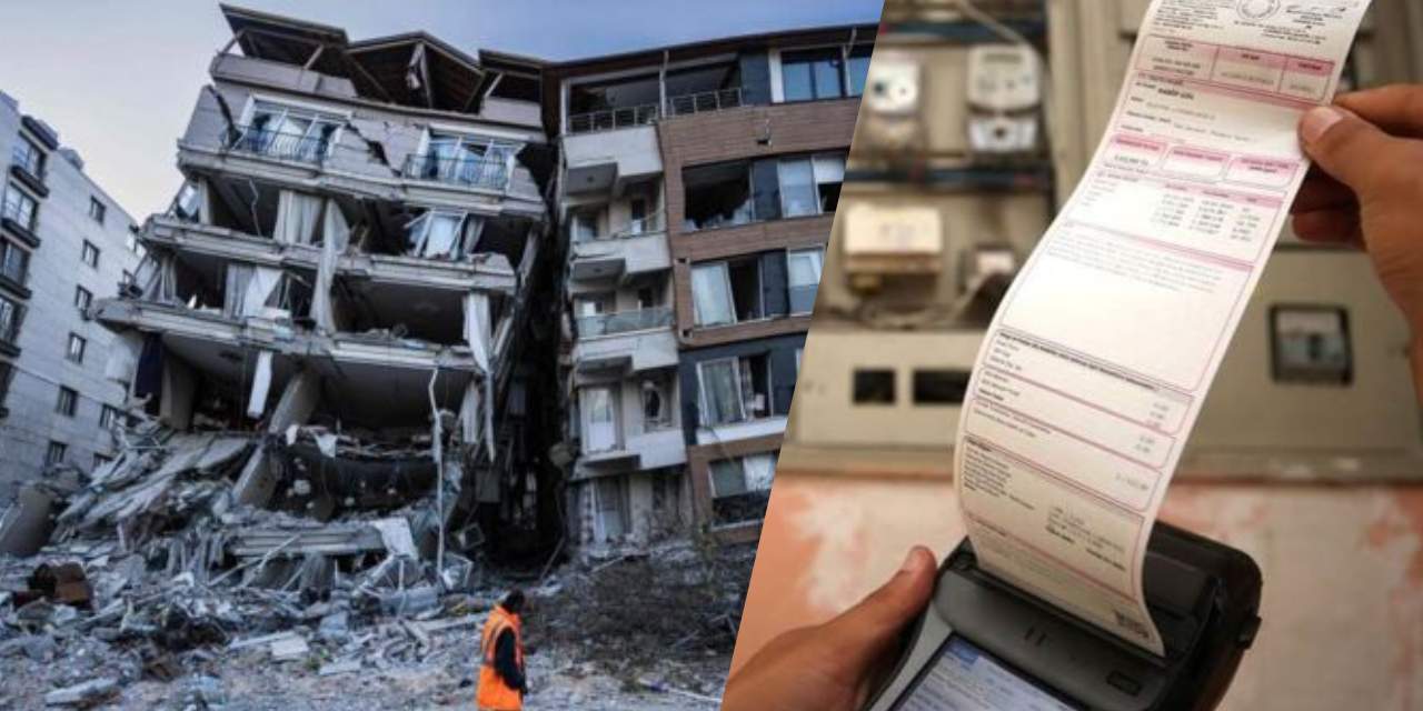 Depremzede şimdi de faturazede oldu!