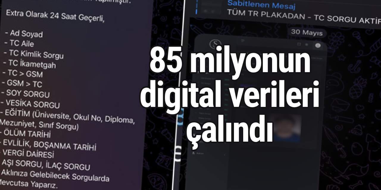 Türkiye vatandaşı herkes tehlike altında! 85 milyonun digital verileri çalındı