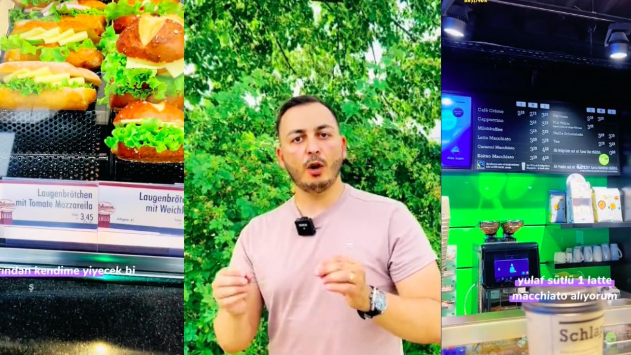 İroni dolu videoya yorum yağdı: ''Almanya'da lüks yaşıyormuşuz size sadece bir günlük harcamamı göstereceğim...''