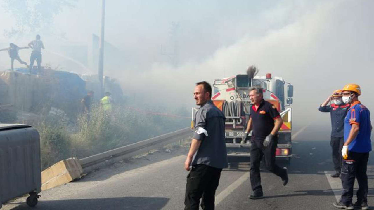 Tarlada anız yaktı ve iki şehir alarma geçti