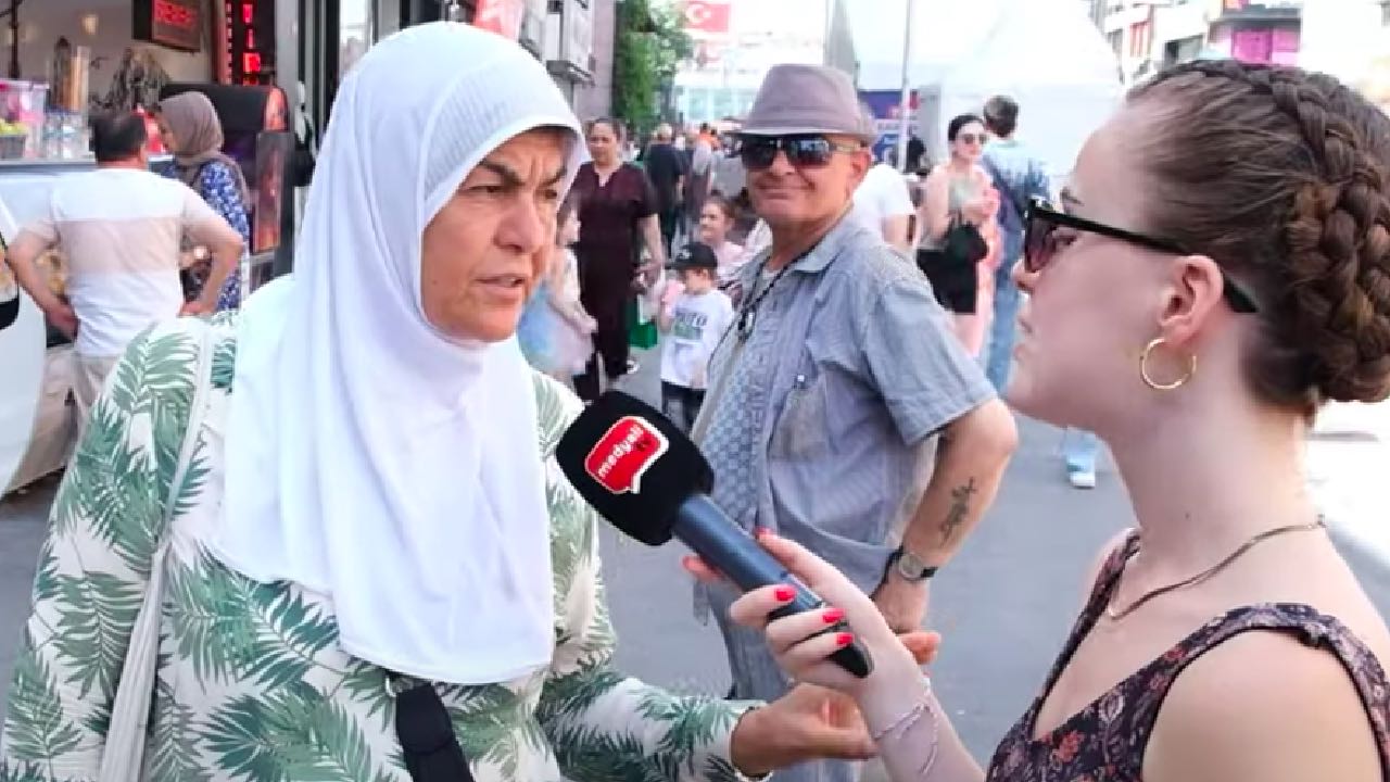Sokak röportajında ''Ben gurbetçiyim, ekmeğe gelen zamlar çok iyi oldu, Türkiye cennet'' dedi