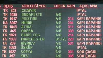 Atatürk Havalimanı'nda karla mücadele