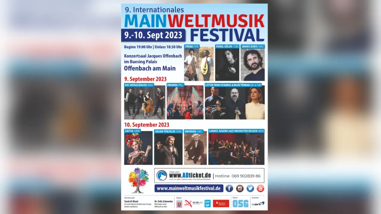 Dayanışma ve dostluğun festivali “MainWeltmusik” dokuzuncu kez gerçekleşiyor