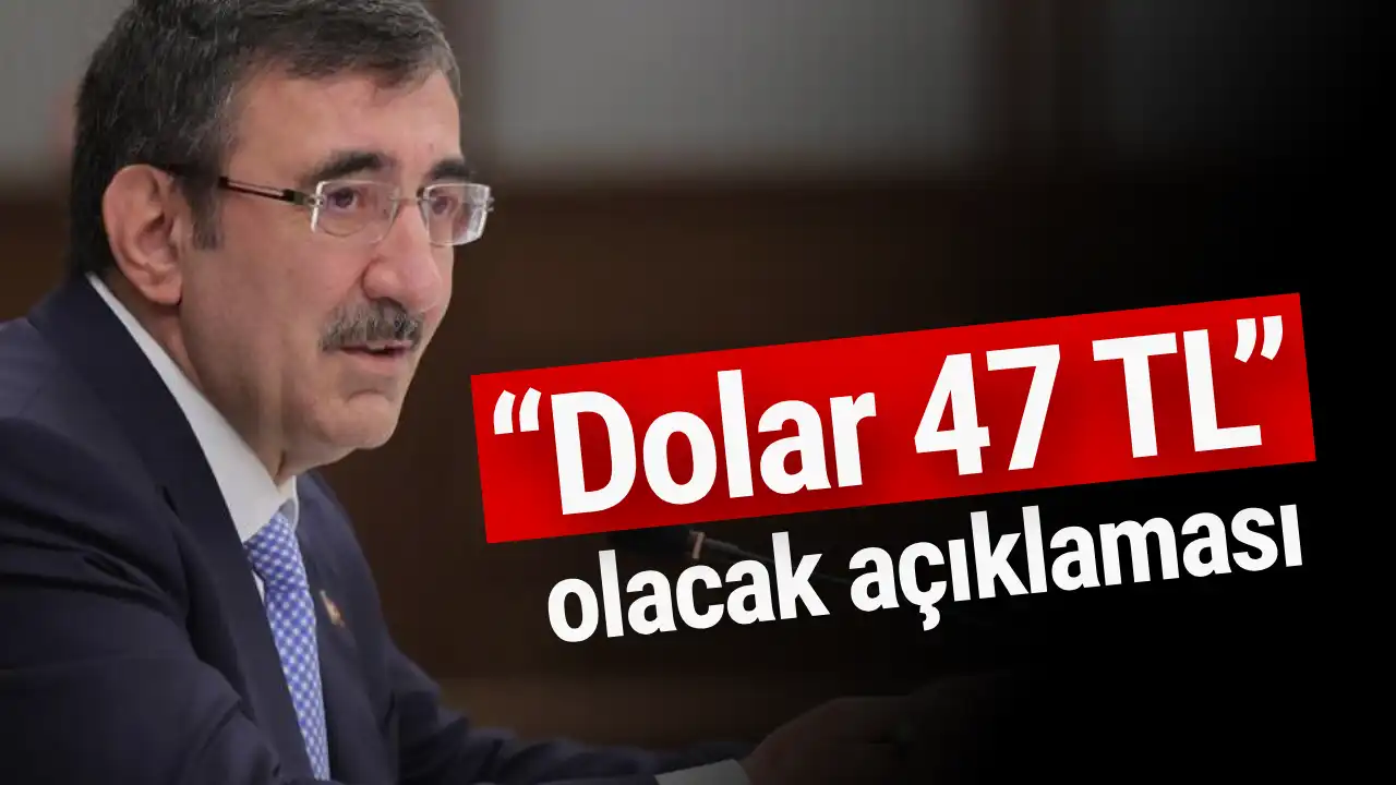 Cumhurbaşkanı Yardımcısı Cevdet Yılmaz'dan “Dolar 47 TL” olacak açıklaması