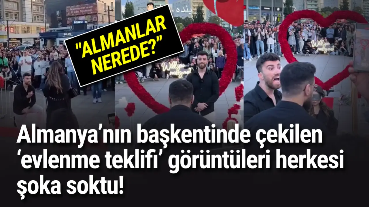 Almanyanın Başkentinde çekilen ‘evlenme Teklifi Görüntüleri Herkesi şoka Soktu 