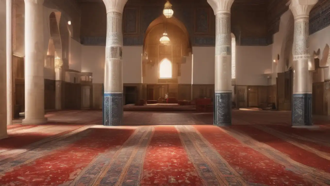Evlerini terk eden Almanlar camiye sığındı