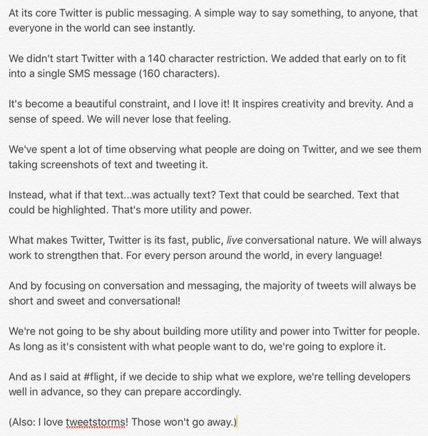 'Twitter karakter sınırını 140'tan 10 bine çıkaracak'