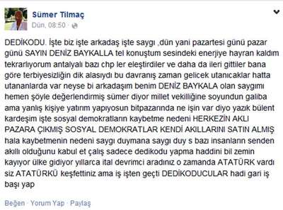 'Bit pazarında ne işin var' sözü, Tilmaç'ı kızdırdı