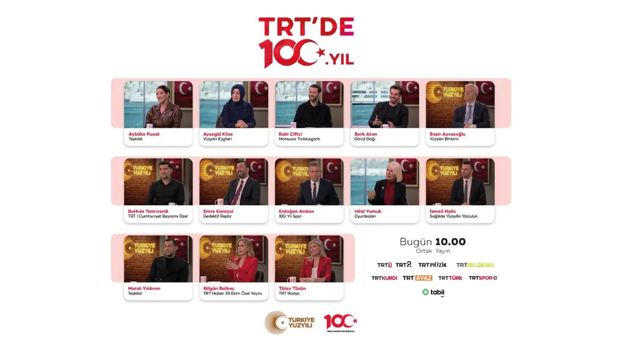 "TRT'de 100. Yıl" programında 100. yıl özel projeleri