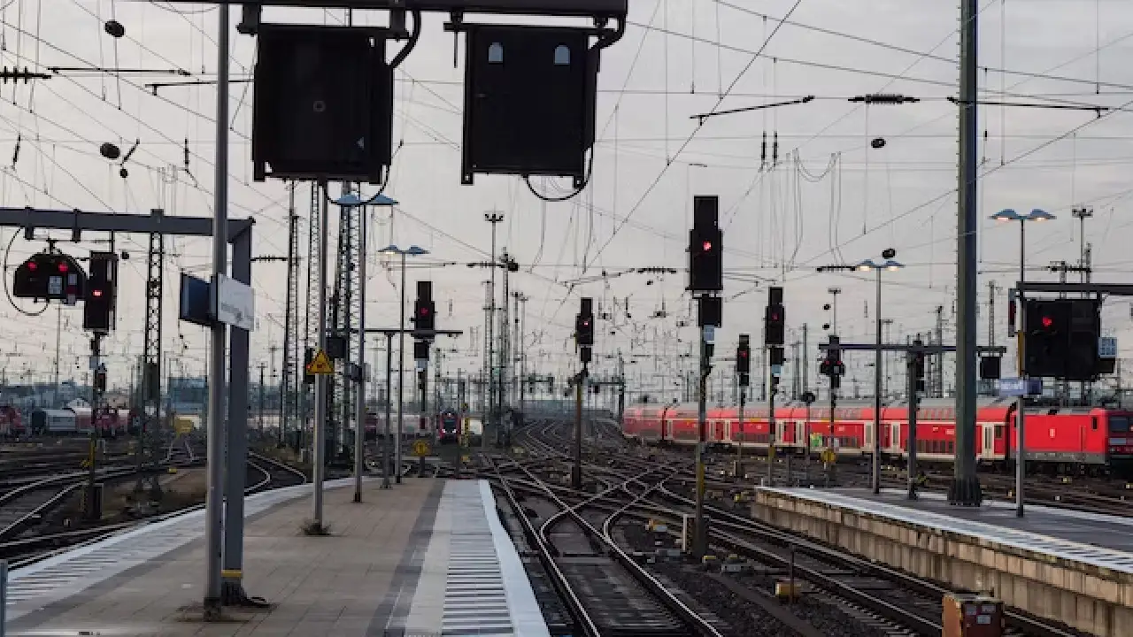 Frankfurt maçından dönen taraftar treni birbirine kattı