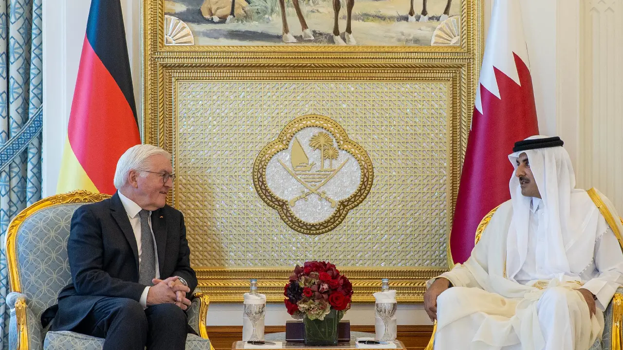 Cumhurbaşkanı Frank-Walter Steinmeier, Katar'da
