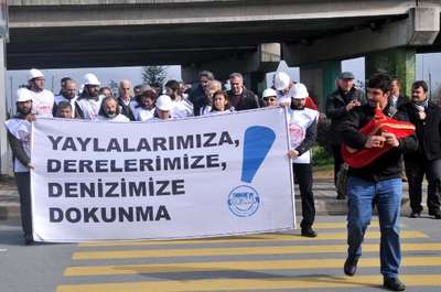 Ankara'ya yürüyen TMMOB Karadeniz Grubu Rize'ye ulaştı