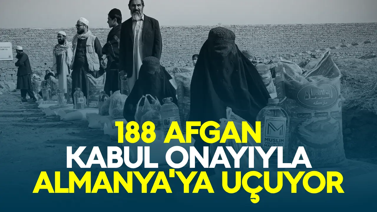188 Afgan kabul onayıyla Almanya’ya uçuyor