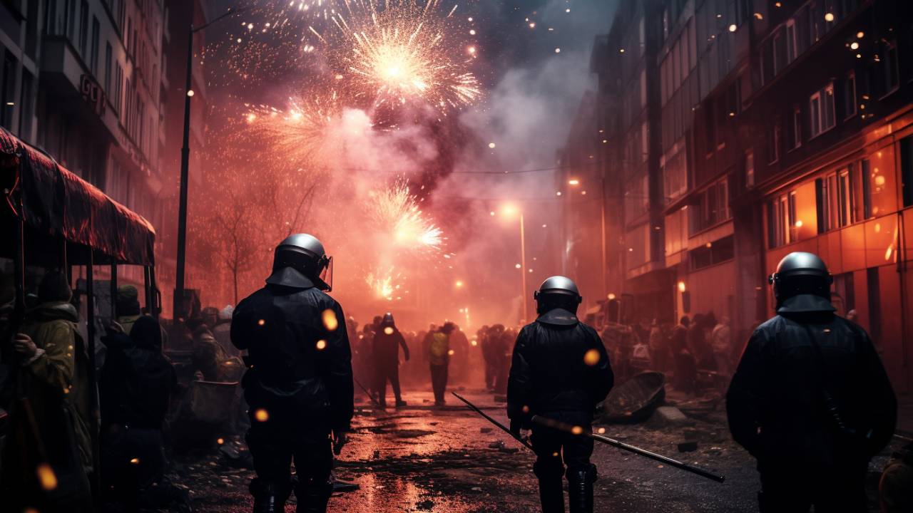 Alman polisi olası ayaklanmalardan korkuyor: Bize saldırmayın
