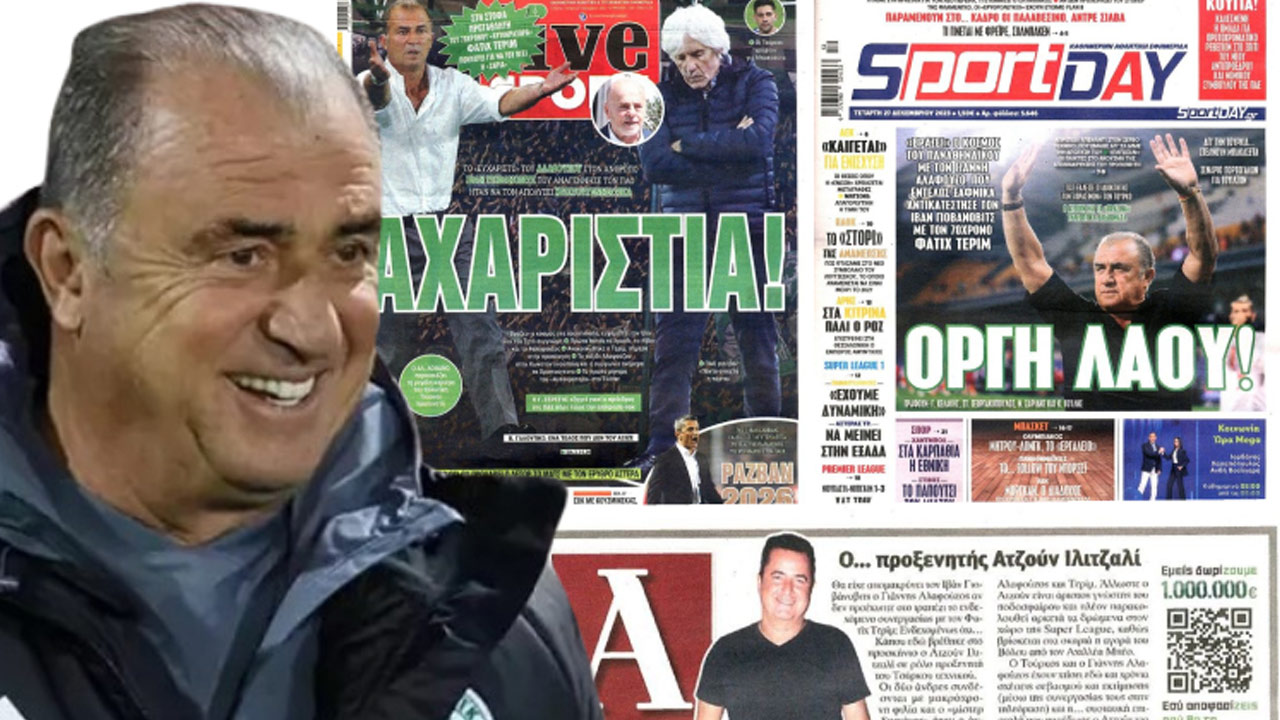 Yunan basını Fatih Terim’e resti çekti