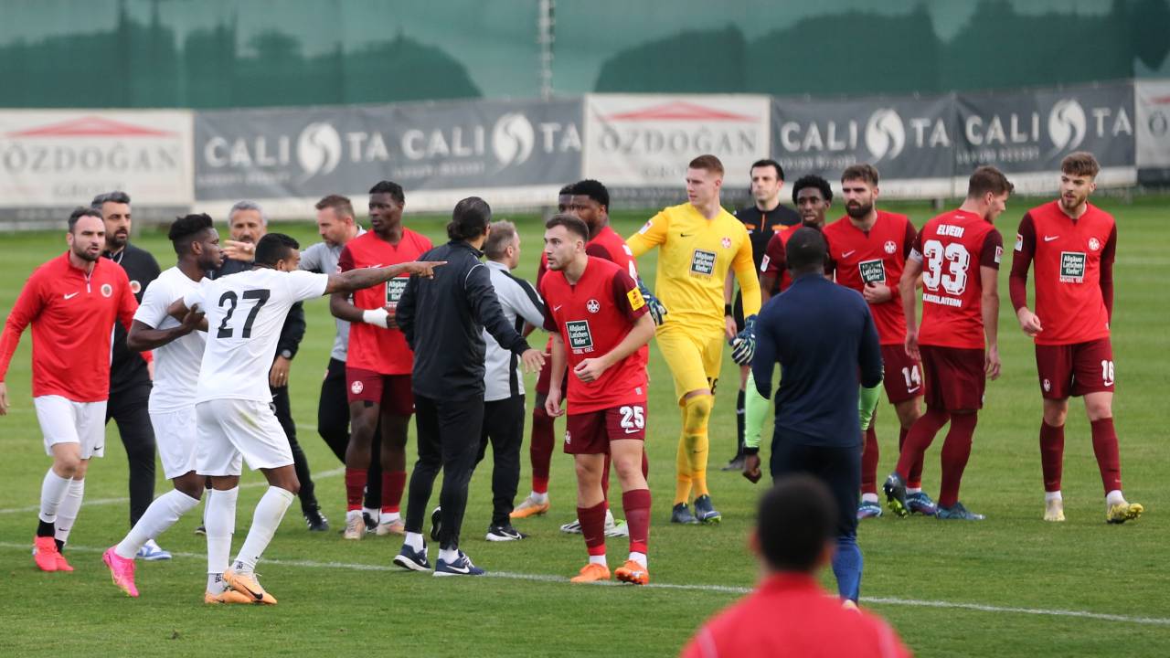 Gençlerbirliği Kaiserslautern hazırlık maçında ortalık bir anda karıştı