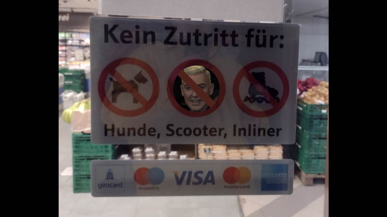 Alman süperstarı için süpermarket yasağı