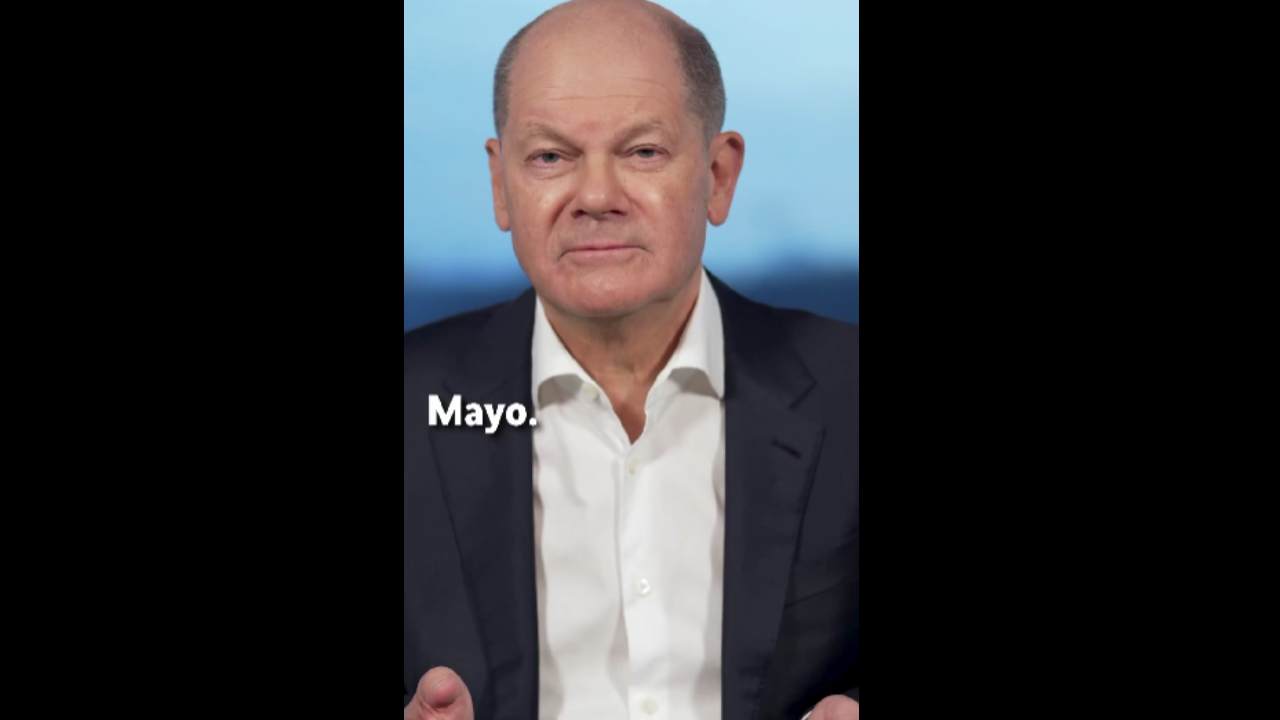 Scholz'dan ilginç video: Mayonez mi ketçap mı? Ne yanıt verdi...