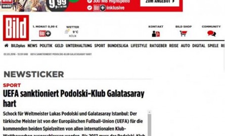 Alman basınında Galatasaray’ın cezası