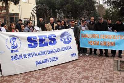 Şanlıurfa'da aile hekimleri iş bıraktı