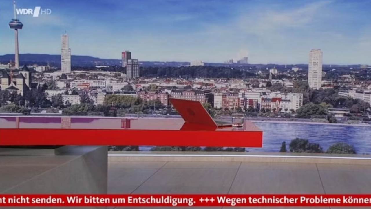 Köln'de alarm: Canlı yayın iptal edildi, izleyiciler boş ekrana baktı!
