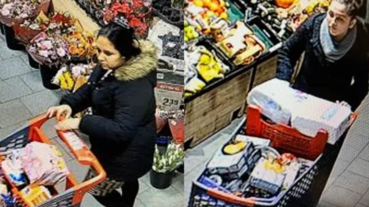 Polis her yerde bu iki kadını arıyor: Alışveriş arabasını doldurdular, çalıp kaçtılar