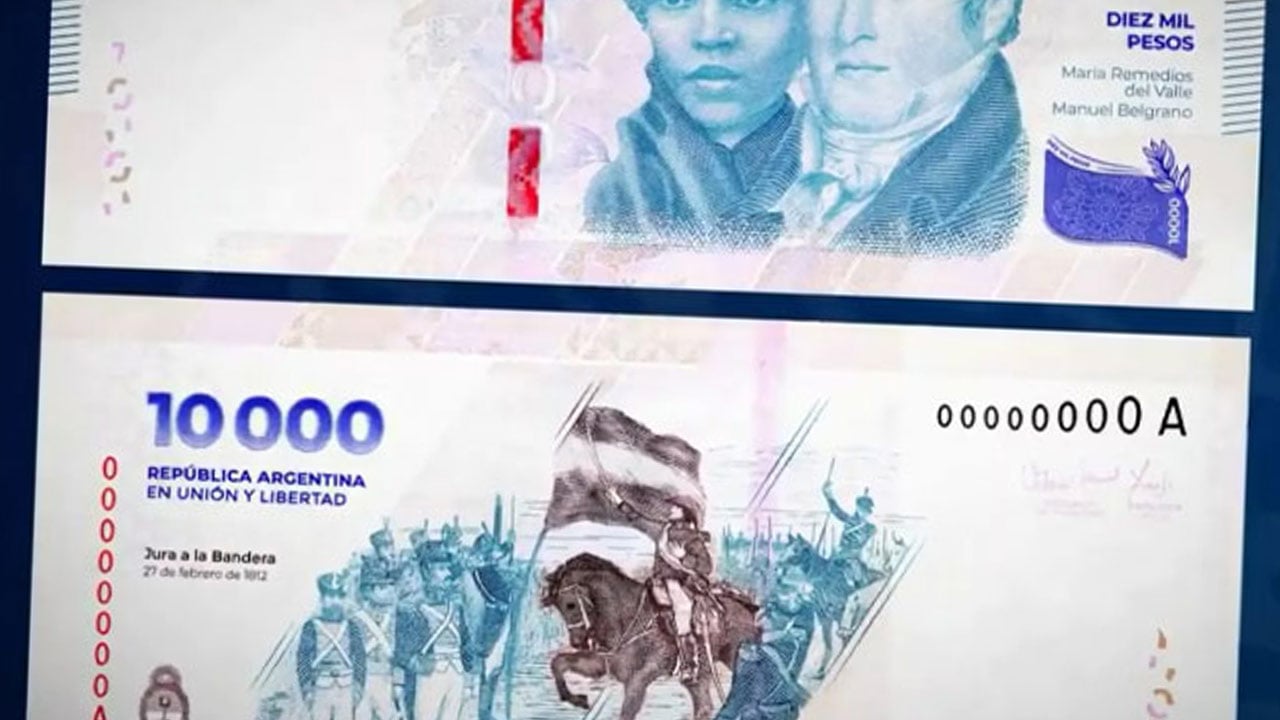 Değeri 10 Euro... Arjantin’de 10 bin pesoluk banknot çıktı