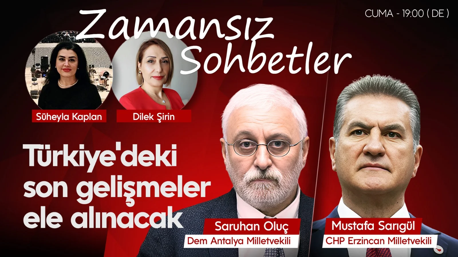 Konuklar Mustafa Sarıgül ve Saruhan Oluç: Sorularınızı sorabilirsiniz