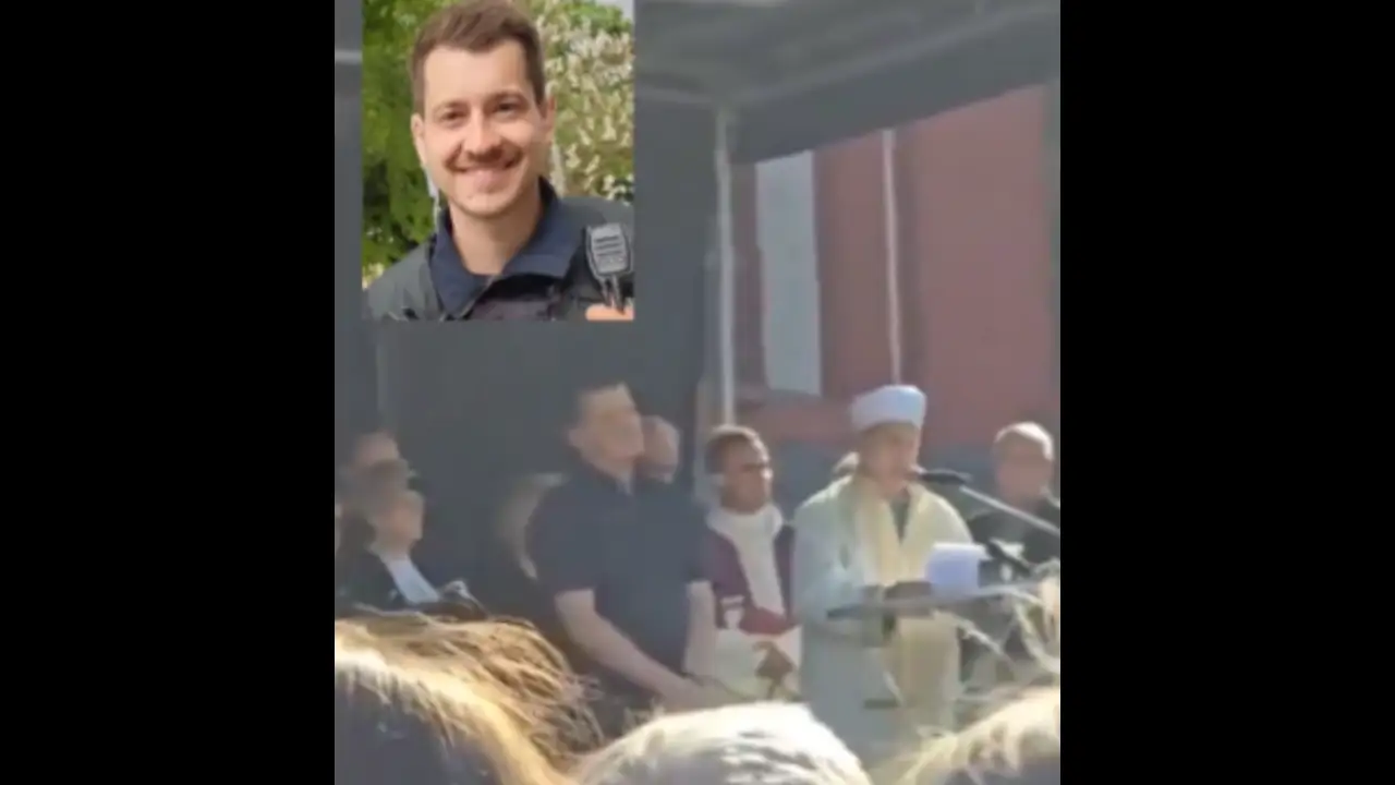 Mannheim'da öldürülen polis için Kuran okundu
