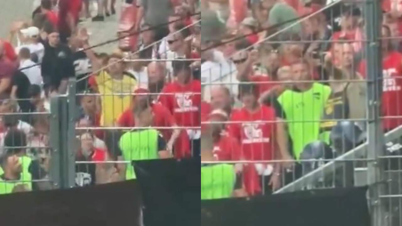 Alman taraftarlardan kupa maçında skandal hareket: "Hitler selamı" verdiler!
