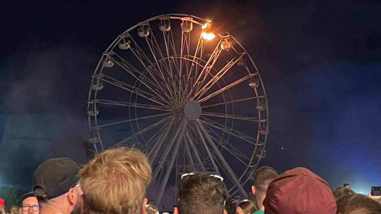 Leipzig'deki festivalde dönme dolap yandı, onlarca kişi yaralandı