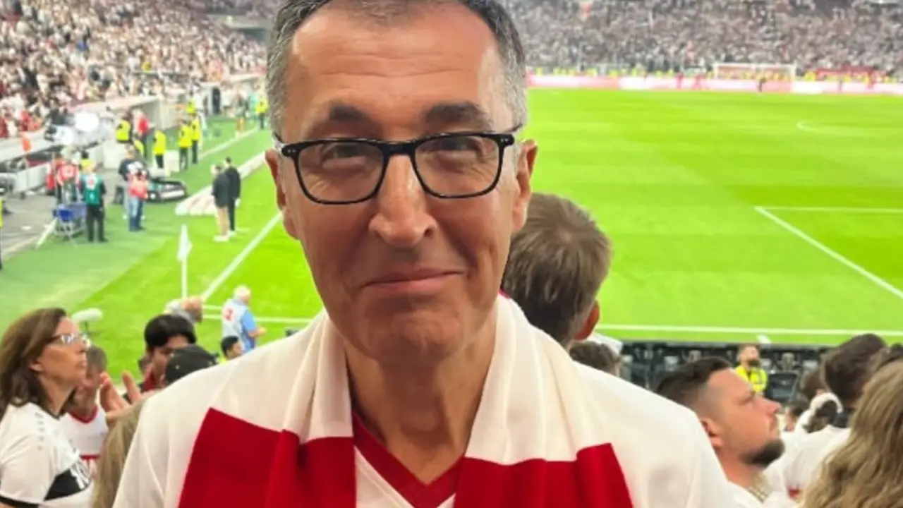 Cem Özdemir yeni aşkıyla birlikte Stuttgart maçına gitti