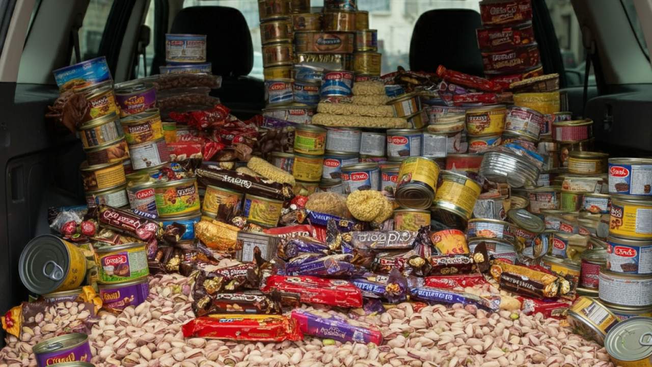 Almanya'daki "abur cubur" çetesi çökertildi! 558 adet çikolata, 117 paket Antep fıstığı, 64 kutu ton balığı...