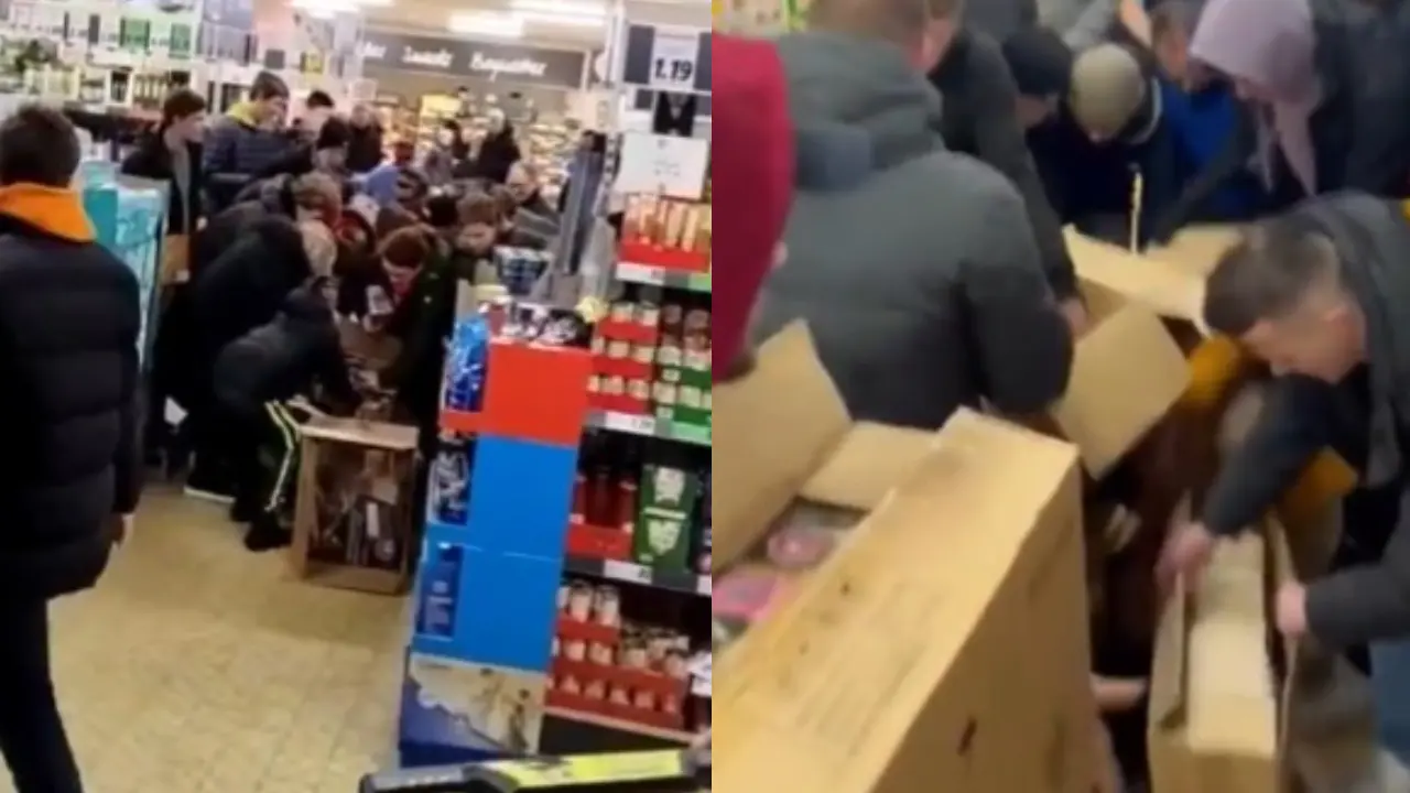 Lidl'de "havai fişek" izdihamı