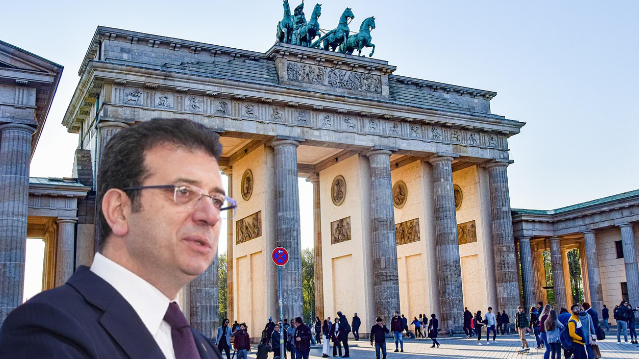 Berlin'de yüzlerce kişi İmamoğlu için eylem yaptı