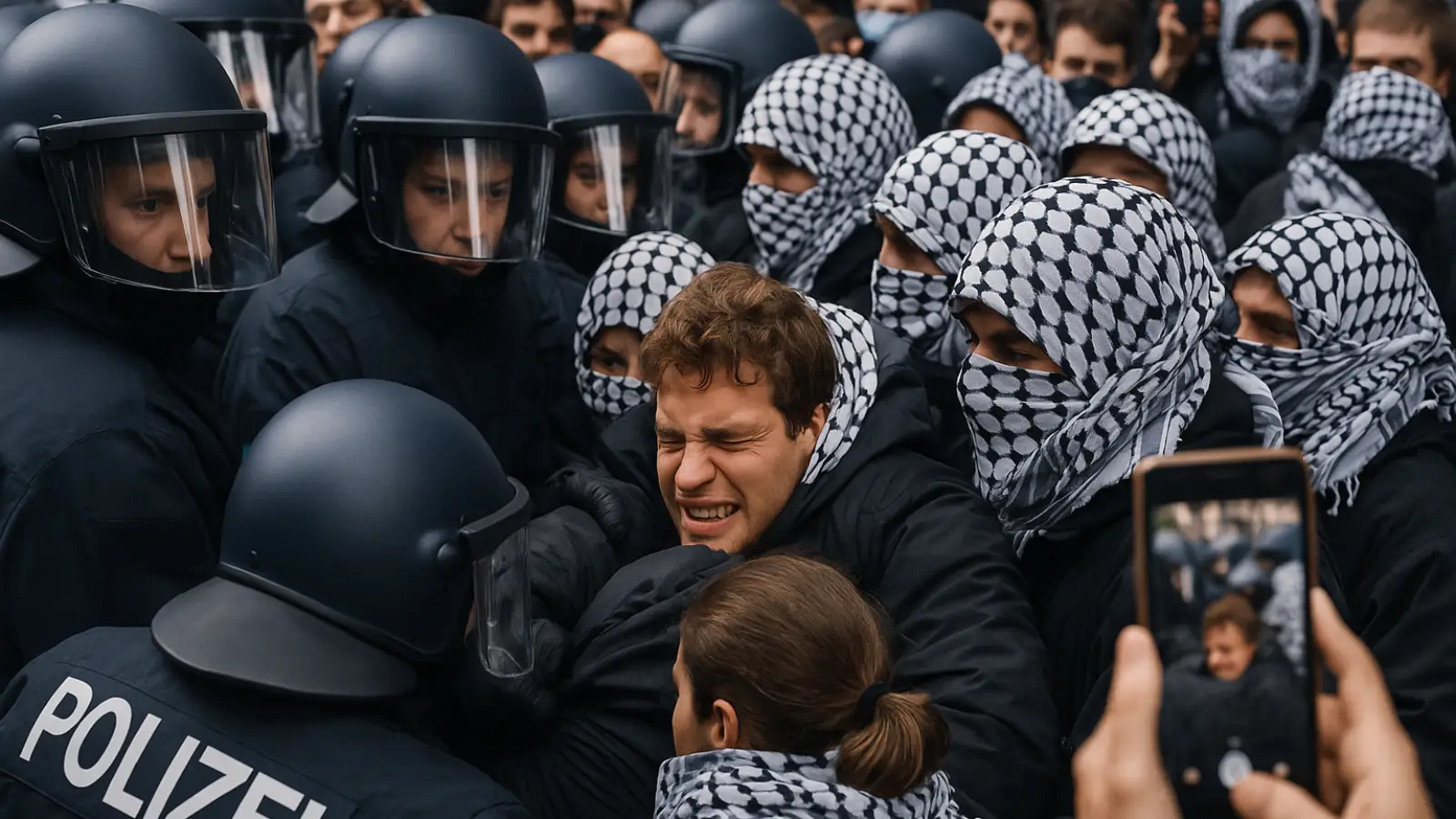 Berlin’de protestoya polis müdahalesi: 50 gözaltı, bir ağır yaralı