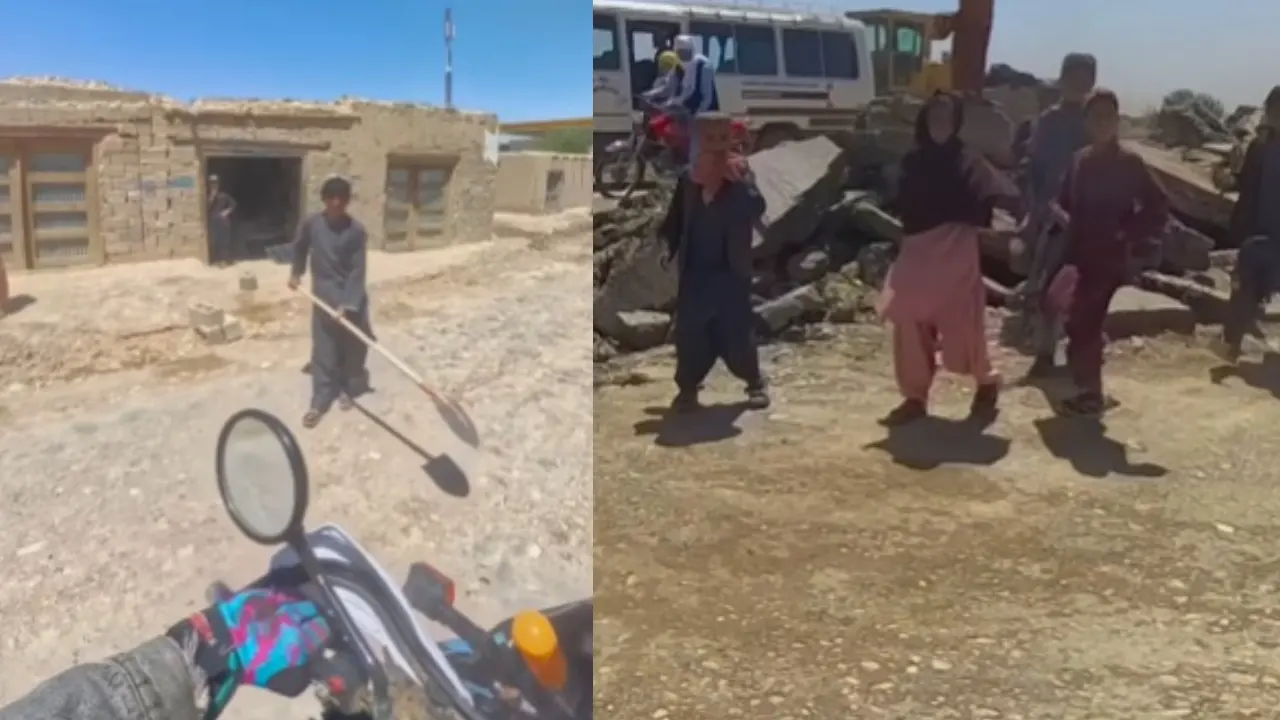Afganistan'a giden Alman ekip neye uğradığını şaşırdı: Taş yağmuruna tutuldular